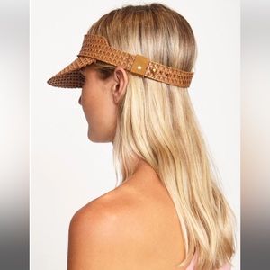 Lack of Color Tuscan Visor 100% leather $140 RETAIL